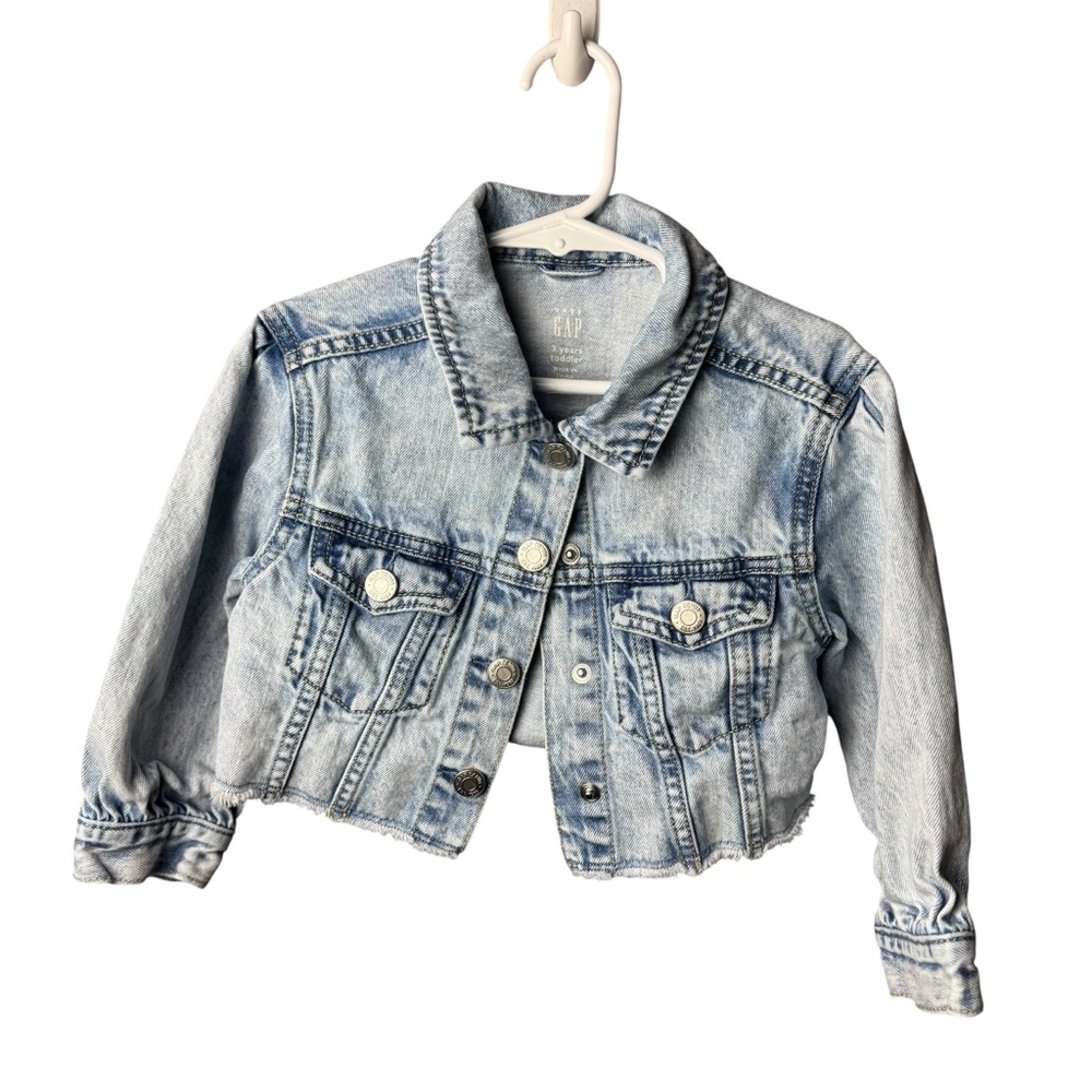 Baby GAP Crop Jean Jacket Cropped - Girls Size 3